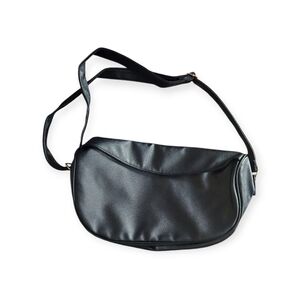 Black Leather Women's Shoulder Bag